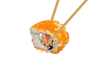 Image showing sushi roll isolated on white