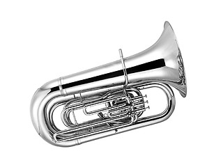 Image showing silver tuba