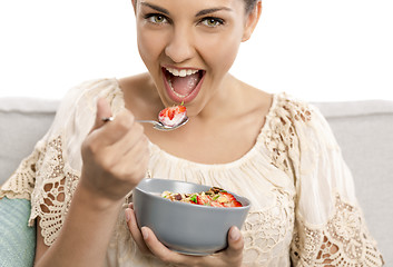 Image showing Eating healthy