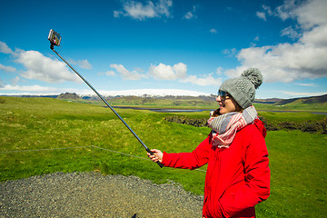 Image showing A selfie in Iceland