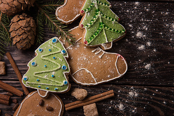 Image showing New year homemade gingerbread