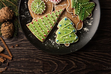 Image showing New year homemade gingerbread