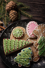 Image showing New year homemade gingerbread