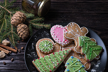 Image showing New year homemade gingerbread