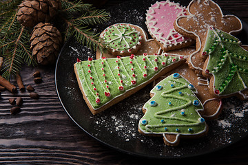 Image showing New year homemade gingerbread