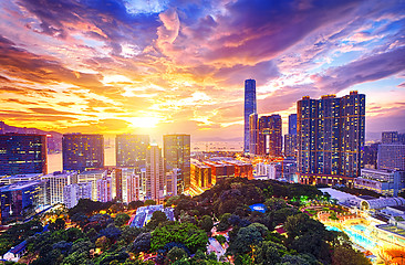 Image showing Hong Kong skyline