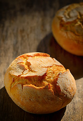 Image showing traditional homemade round bread