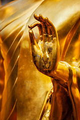 Image showing Buddha statue hand, Chiang Mai, Thailand