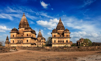 Image showing Royal cenotaphs of Orchha