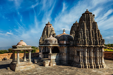 Image showing Yagya Mandir Hindu temple in Kumbhalgarh fort. India