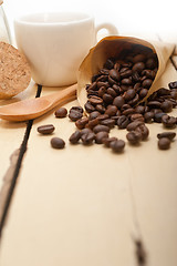 Image showing espresso coffee and beans