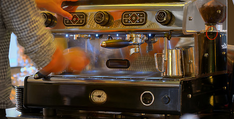 Image showing Professional coffee machine