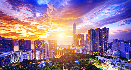 Image showing Hong Kong skyline