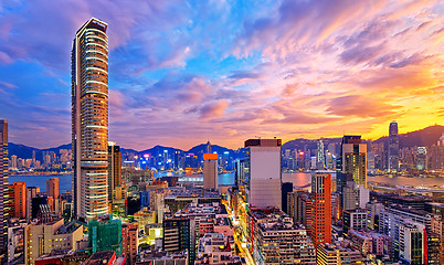 Image showing Hong Kong skyline