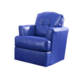 Image showing blue luxury armchair