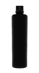 Image showing Black shampoo bottle