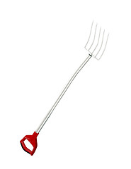 Image showing garden tool pitchfork