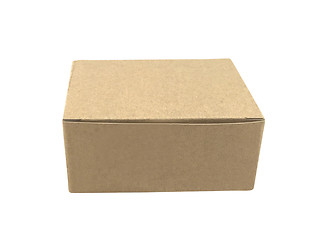 Image showing Cardboard box isolated