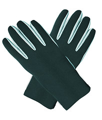 Image showing black winter gloves