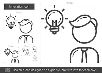 Image showing Innovation line icon.