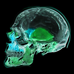 Image showing abstract human skull