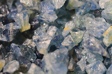 Image showing blue aquamarine mineral