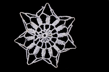 Image showing white christmas snowflake