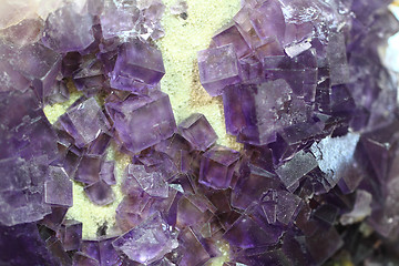 Image showing violet fluorite cubes