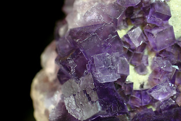 Image showing violet fluorite cubes