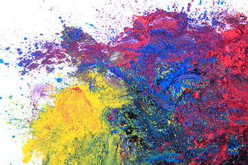 Image showing cmyk toner powder (cyan, magenta, yellow, black)