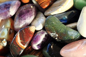 Image showing natural color gems background 