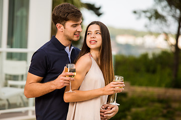 Image showing Tasting wine