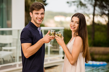 Image showing Tasting wine