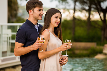 Image showing Tasting wine