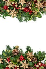 Image showing Christmas Snowflake Border