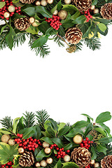 Image showing Christmas Decorative Abstract Border