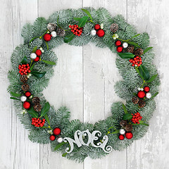 Image showing Christmas Noel Wreath