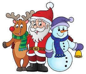 Image showing Christmas characters theme image 1