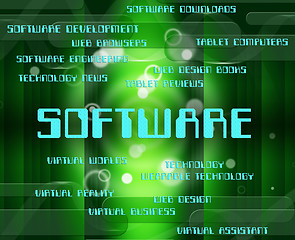 Image showing Software Word Indicates Shareware Text And Programming