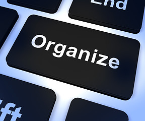 Image showing Organize Computer Key Showing Managing Online