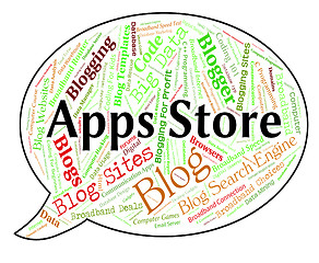 Image showing Apps Store Indicates Application Software And Selling