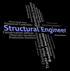 Image showing Structural Engineer Shows Employee Hire And Construction