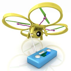 Image showing Drone with remote controller