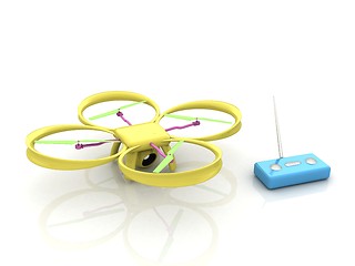 Image showing Drone with remote controller