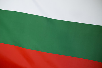 Image showing Closeup of Bulgaria flag