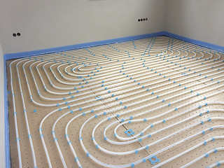 Image showing Underfloor heating system