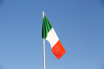 Image showing National flag of Italy on a flagpole