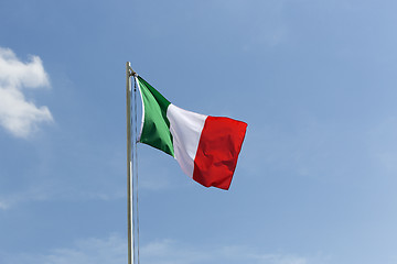 Image showing National flag of Italy on a flagpole