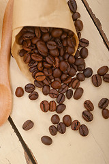 Image showing espresso coffee and beans