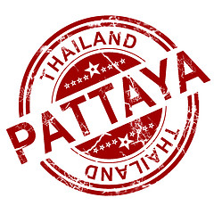 Image showing Red Pattaya stamp 